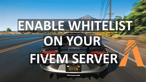 cfg Enjoy Setup The 1s must be replaced with IDs of the roles within your discord The order of the roles need to match up with the restrictedVehicles list within the client. . How to bypass whitelist fivem